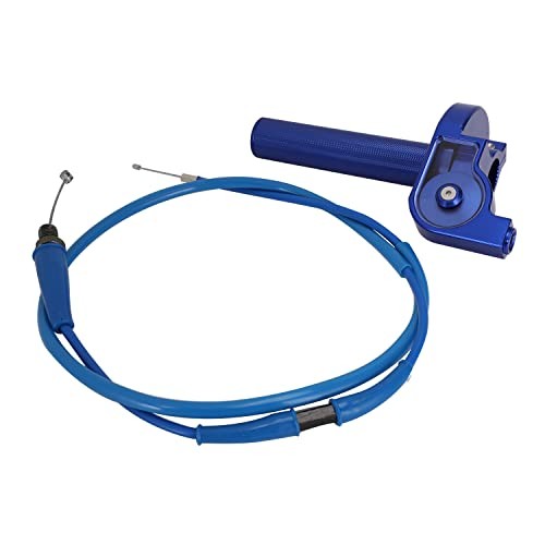 Motorcycle Throttle Assembly,7/8″ 22mm Quick Twist Throttle Grips Normal Blue