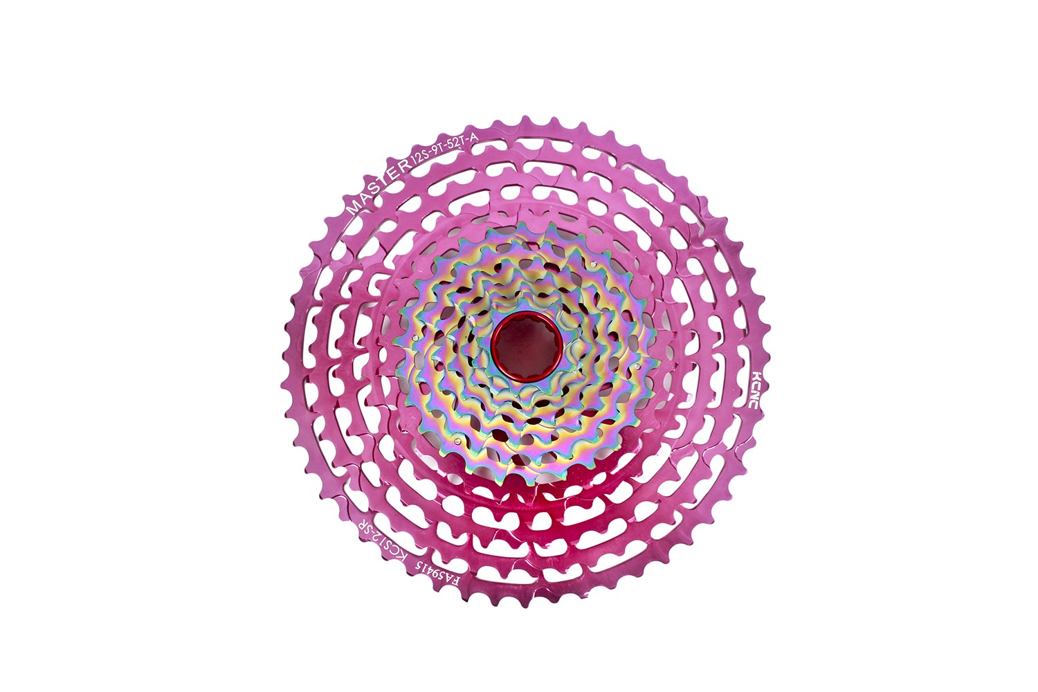 KCNC 12 Speed Cassette 9-52T Pink Rainbow MTB Bicycle for SRAM Eagle XD Driver