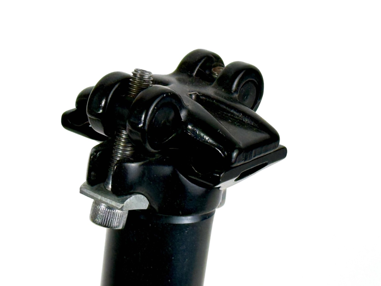 Kalloy Seatpost 28.6mm 400mm Zero Setback Black 2-Bolt Mountain Bike MTB Bicycle