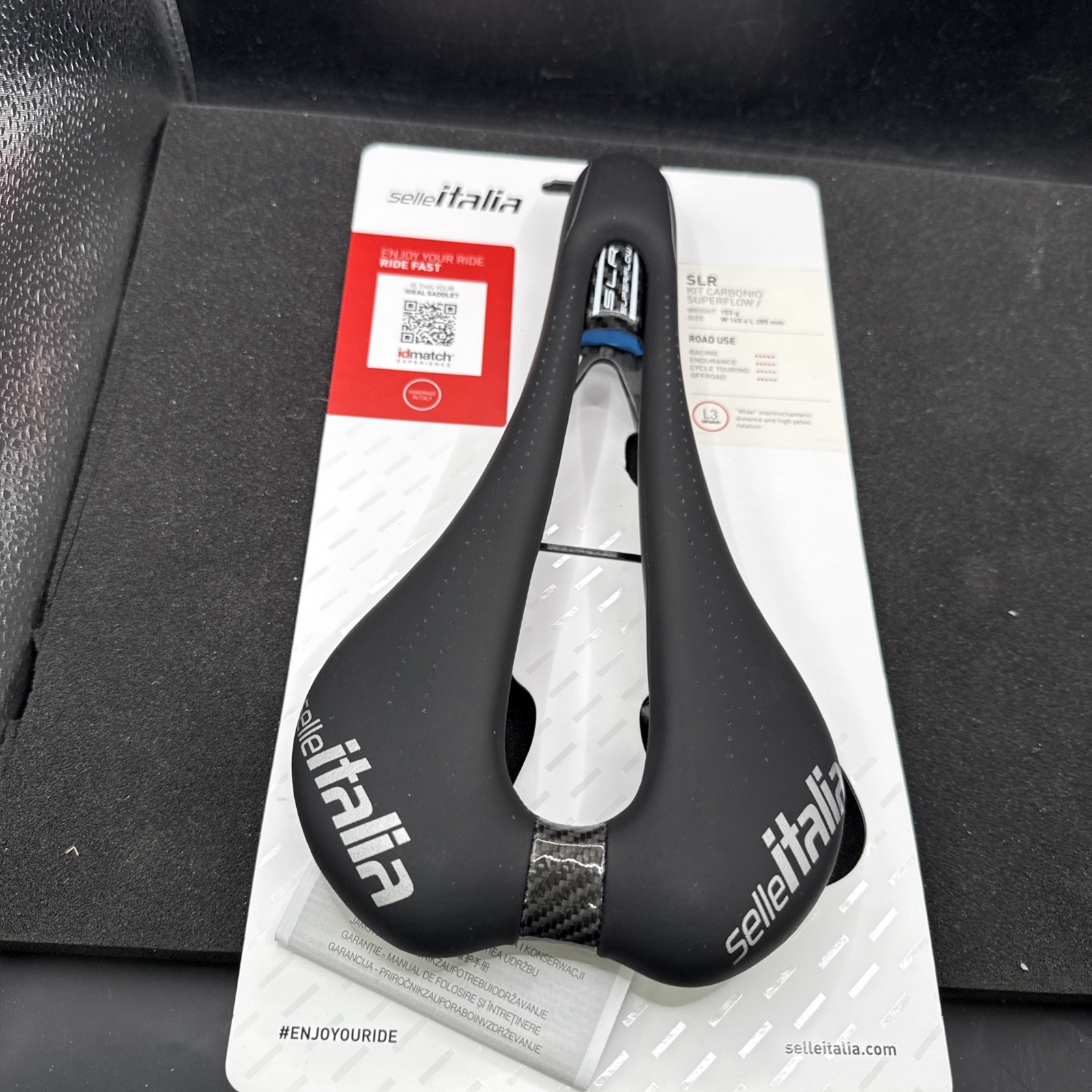 Selle Italia Slr Kit Carbonio Superflow Cycling Saddle Seat L3 145mm (9419-54)