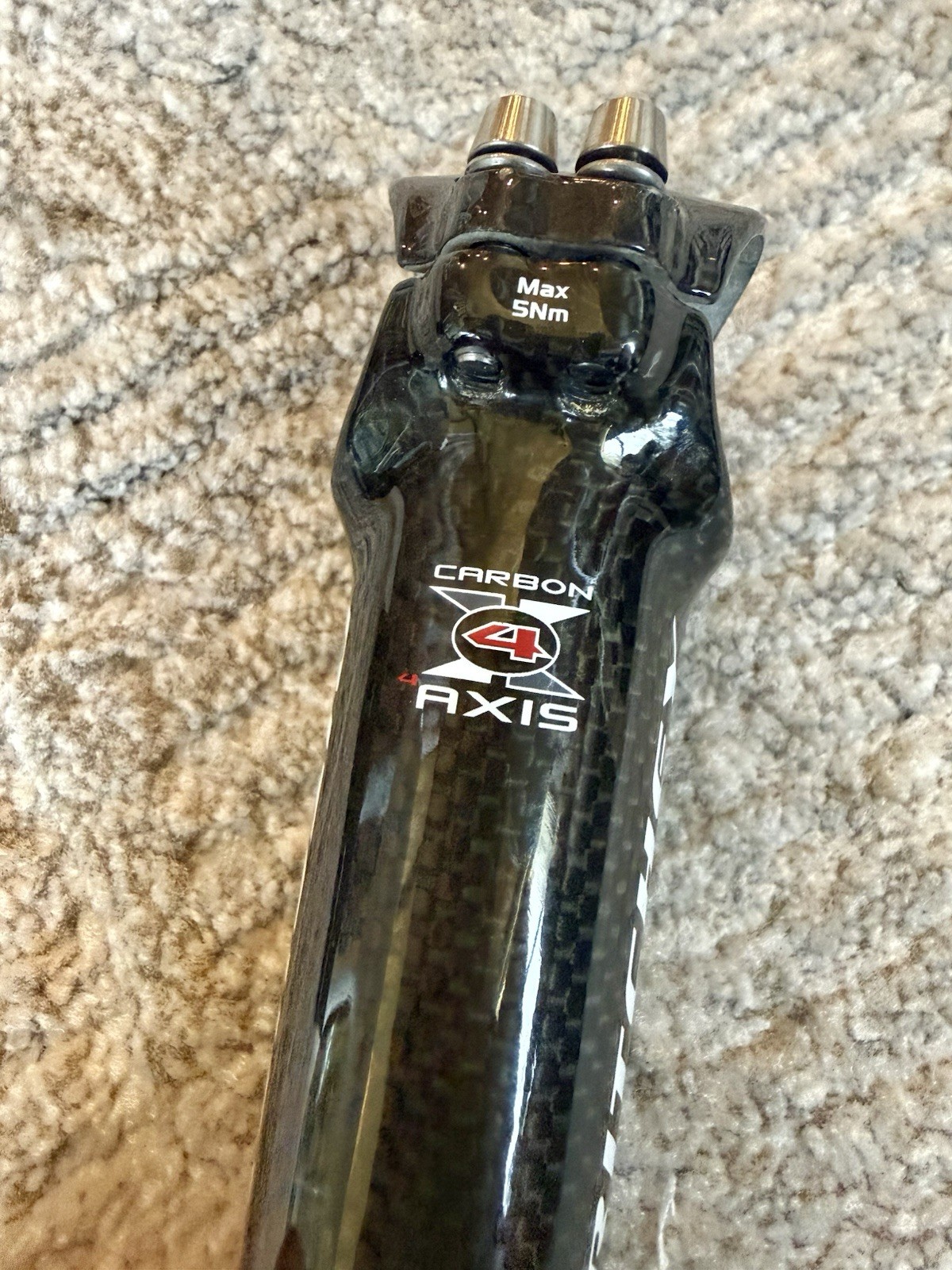 Ritchey WCS Axis 4 Carbon Bicycle Stem, 110mm, 6° Rise/Drop, Threadless, 121g
