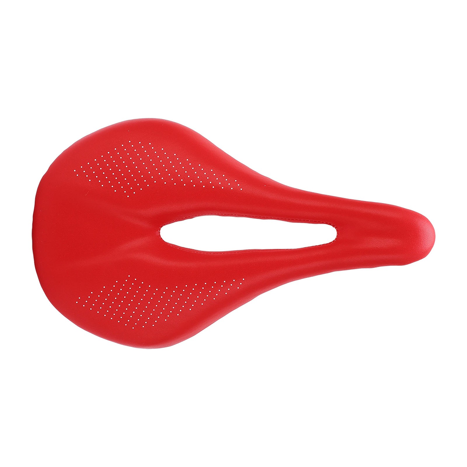 White Saddle Replacement Comfortable Hollow 3K Carbon Fiber + Leather