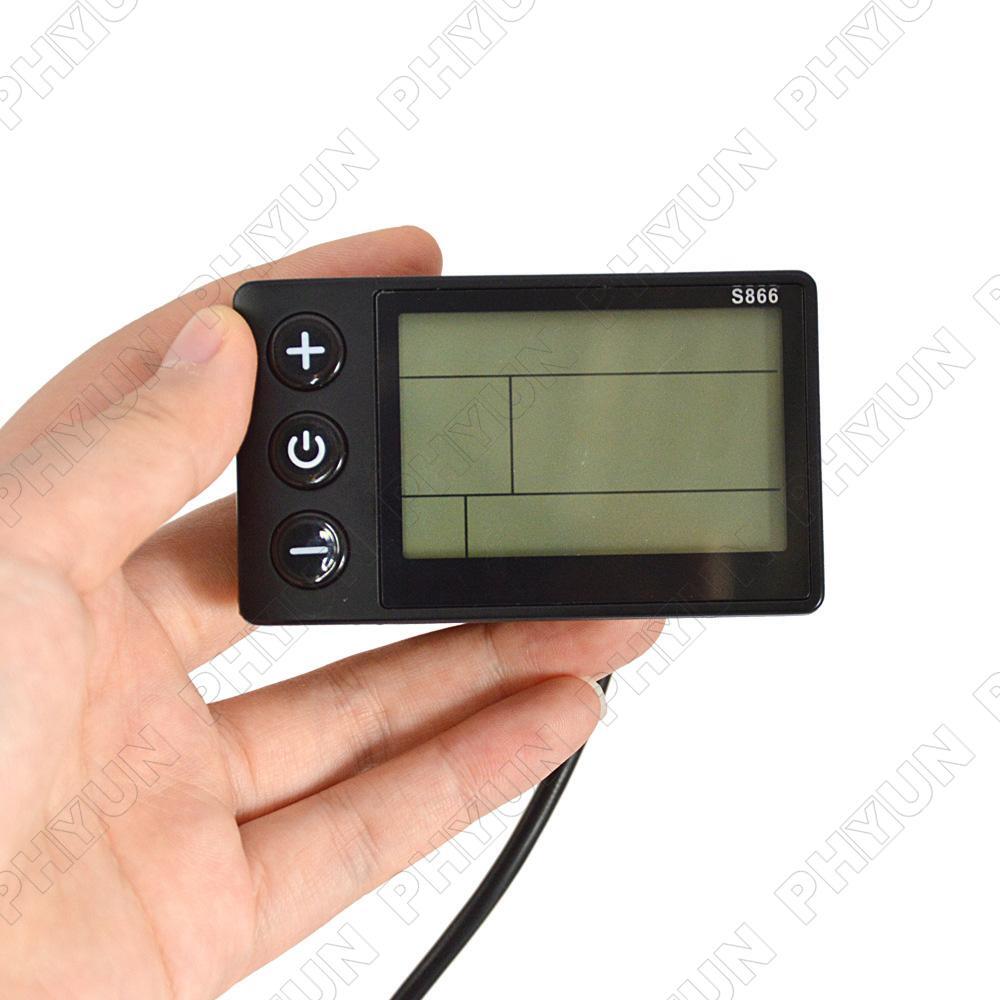 S866 LCD Display Waterproof Connector For E-Bicycle Electric Bike 24V/ 36V/ 48V