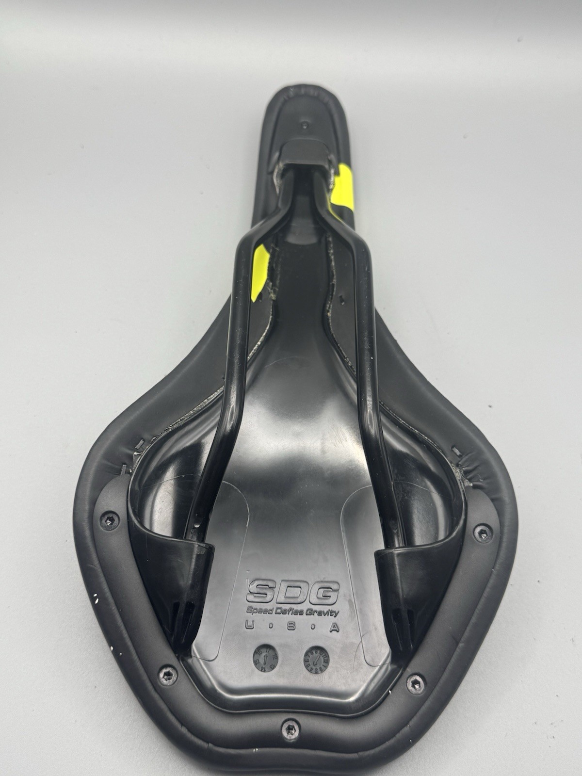 SDG Duster NOQO MTB Bicycle Saddle Black Yellow Bike Seat