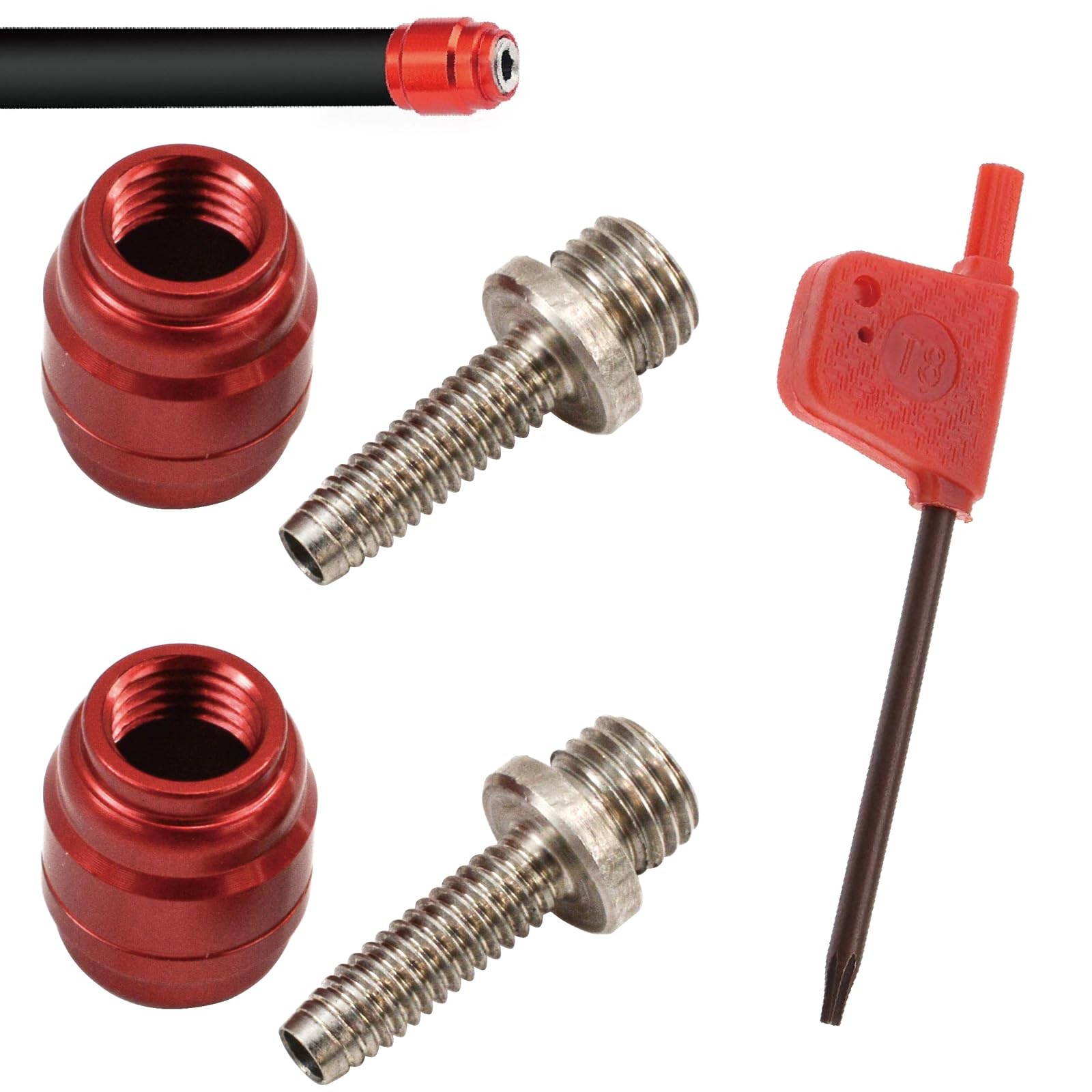 VANSIHO Bicycles Brake Olive connecting insert kit-fit for Sram Avid Red
