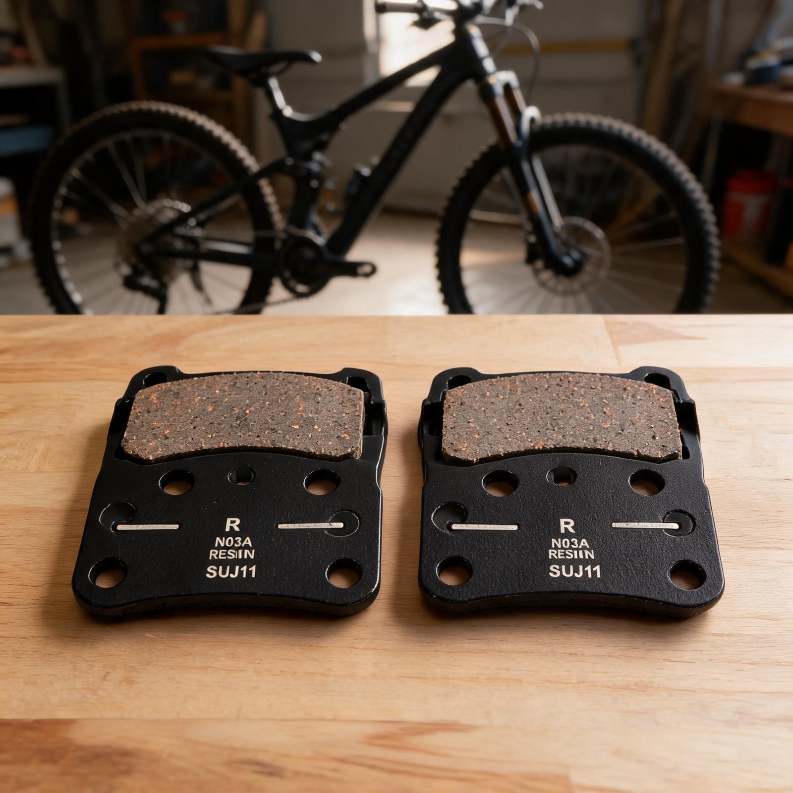 Disc Brake Pad Bike Accessories 1 Pair 4-piston Friction Aluminum Resin Silent