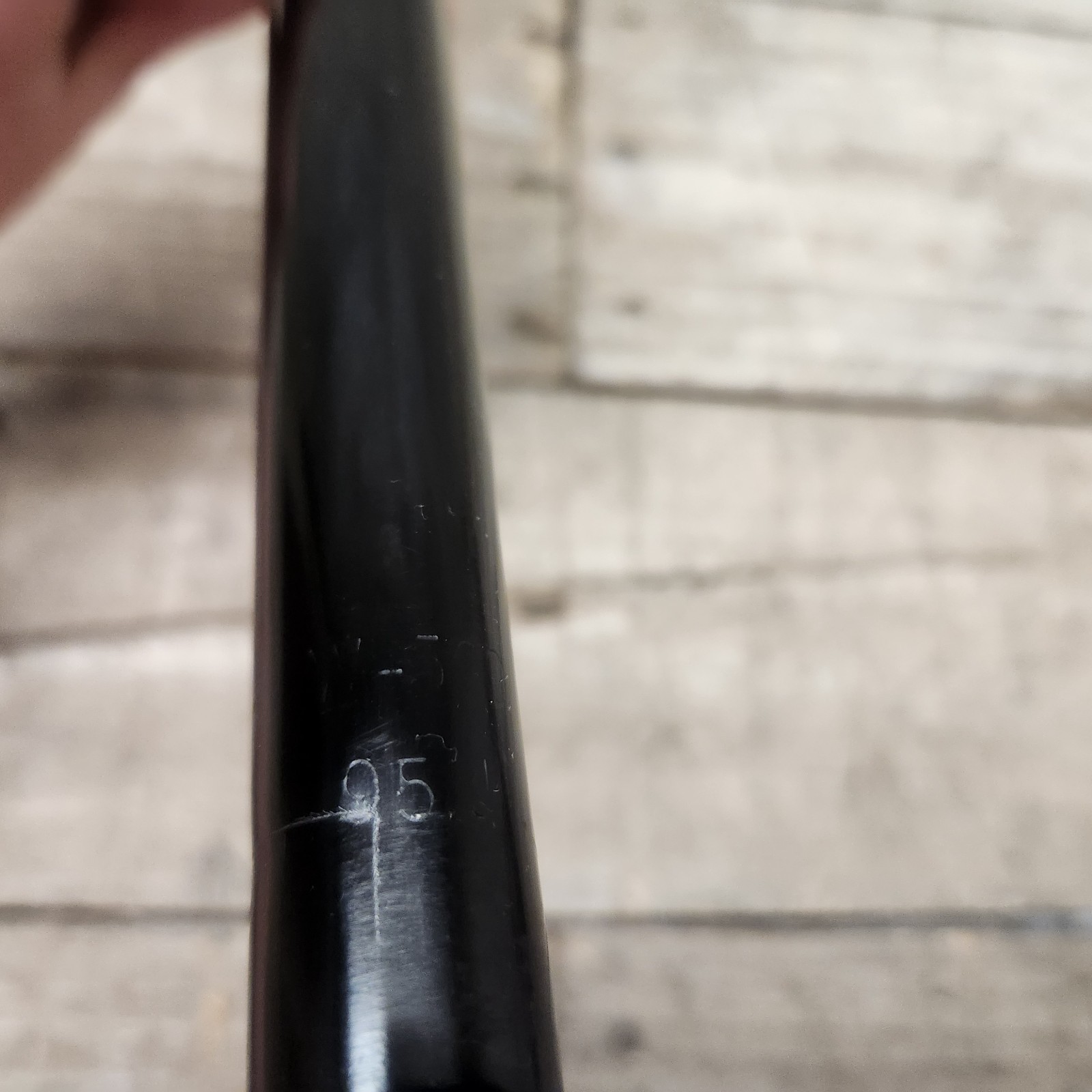 Vintage 1990s GT Mountain Bike Handlebar 25.4mm Clamp 560mm Wide Black Alloy MTB