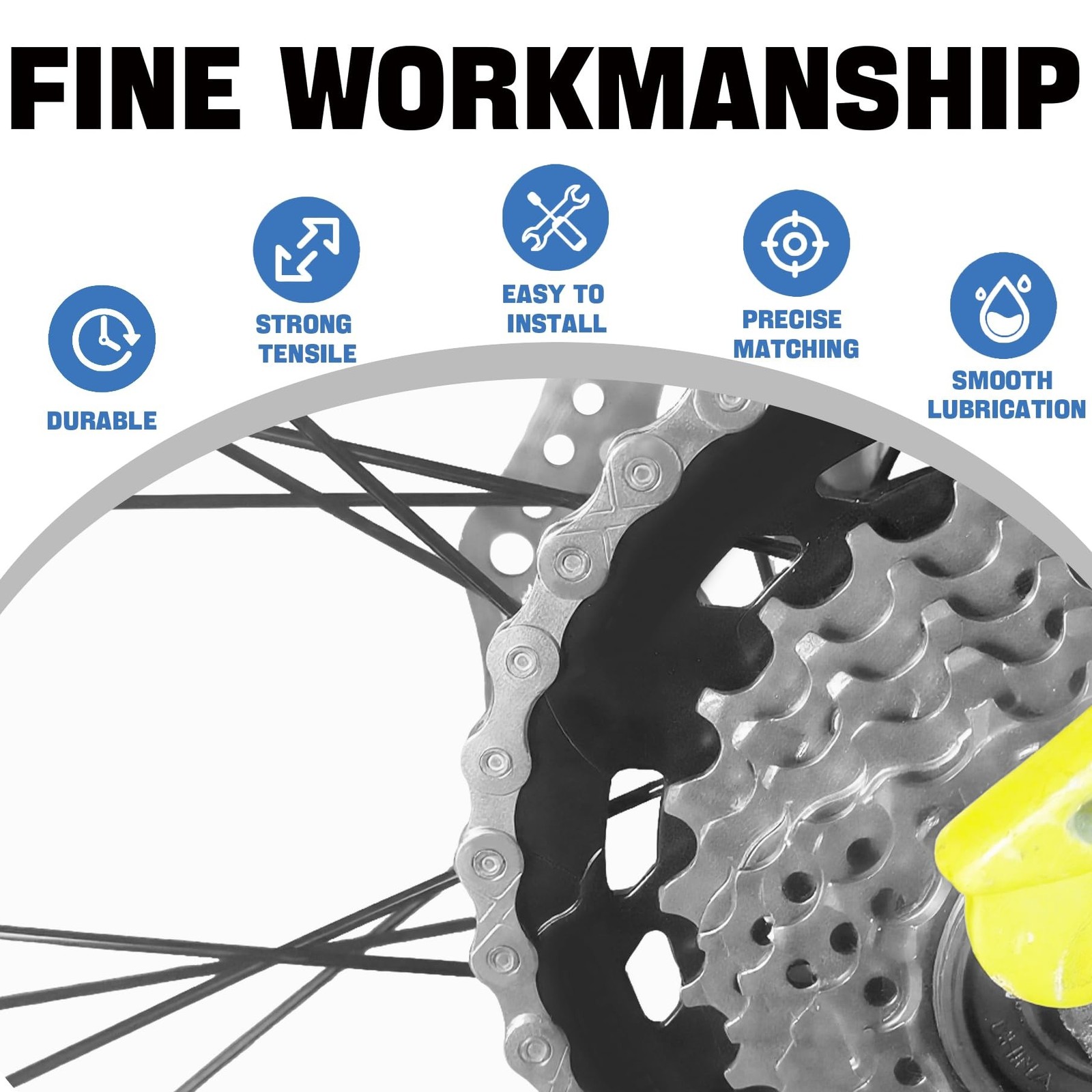 6/7/8/9/10/11/12 Speed Bike Chain – High-Strength, Durable & Smooth-Shifti