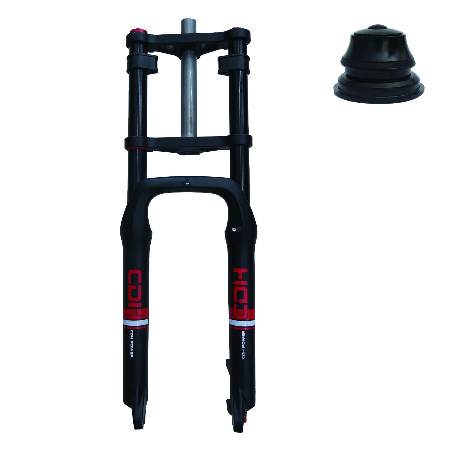 26″ Air Suspension Bicycle Fork 4.0″ Fat Tire Bike w/ Headset for 44-55mm Frame