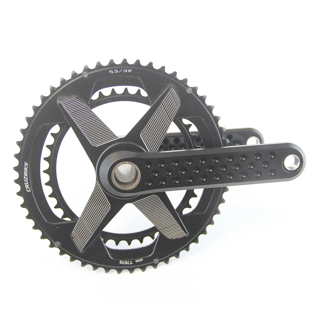 Road Bike Crankset 155/160/165/170/175mm Crank 9-12 Speed Double Chainring