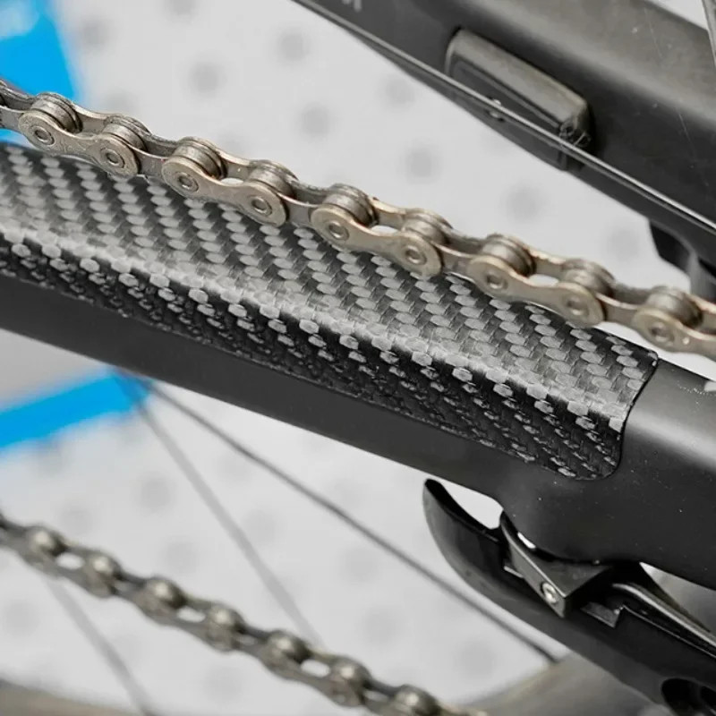 Carbon Fiber Bike Chain Stay Protector Frame Guard MTB Road Accessory