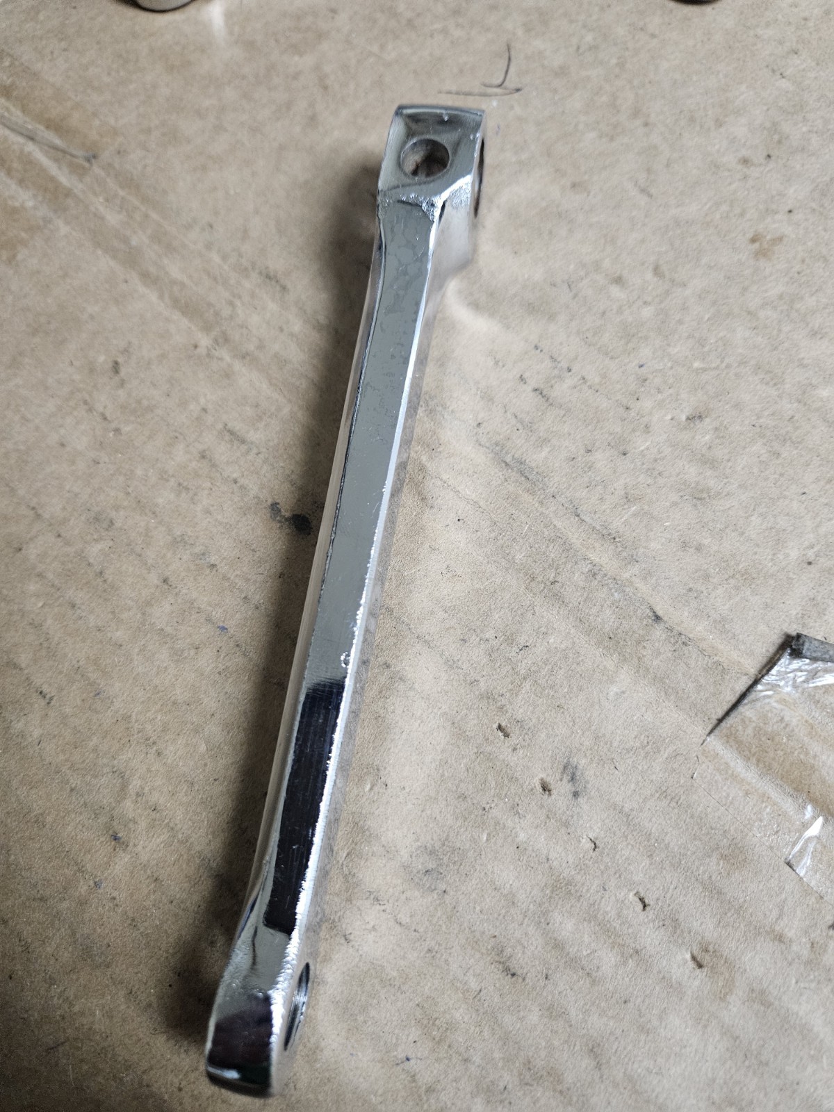 Vintage NOS Nervar 3 Arm Cottered Crankset 165mm arms, 52/47T, France
