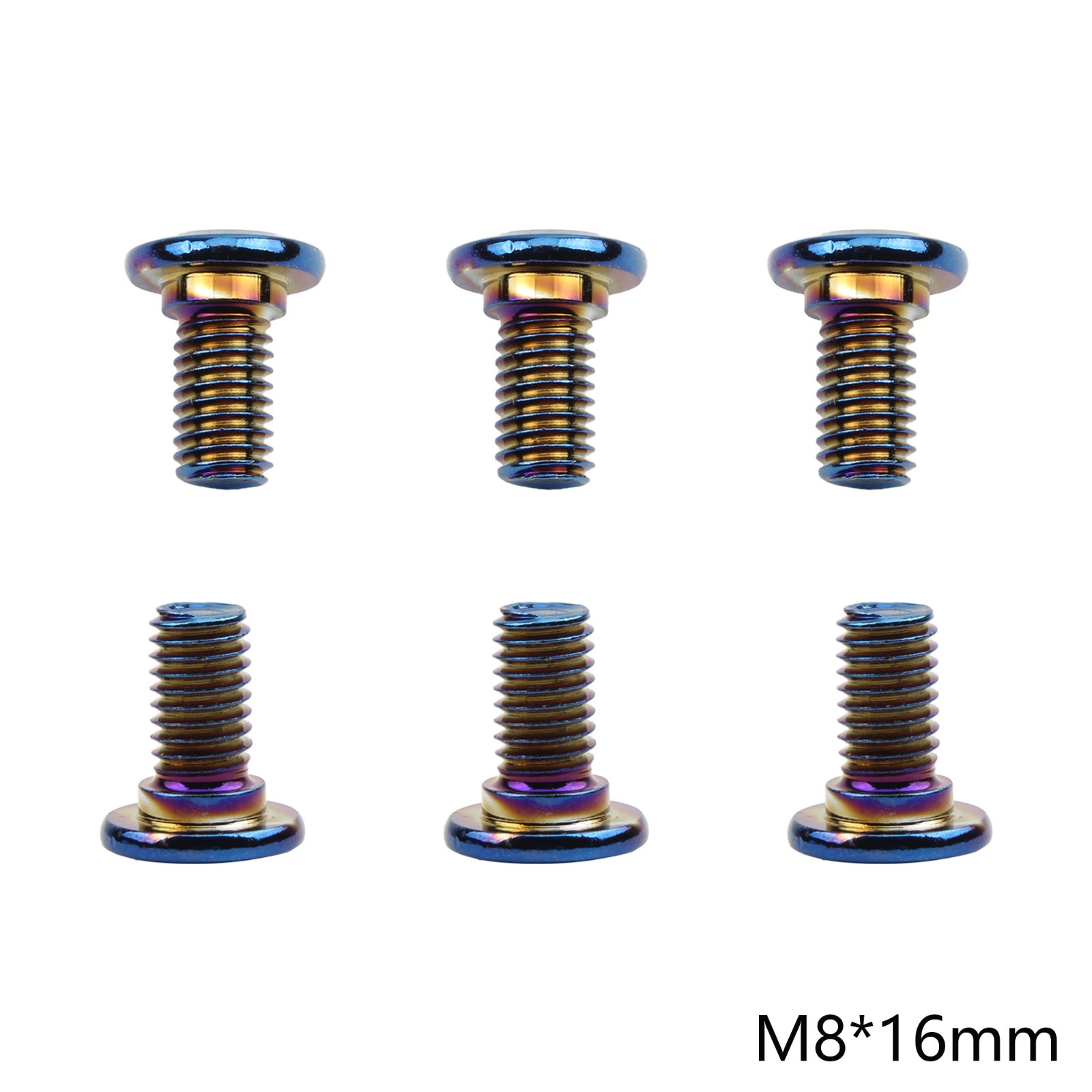 M8*16mm/25mm/30mm Burnt Titanium Brake Rotor Bolts F Dirt Bike Enduro Motorcycly