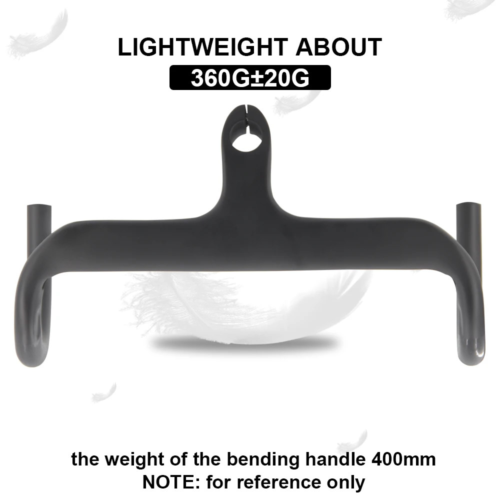 Carbon Handlebar 28.6mm Integrated Road Bike Handlebar Parts with Stem Spacer