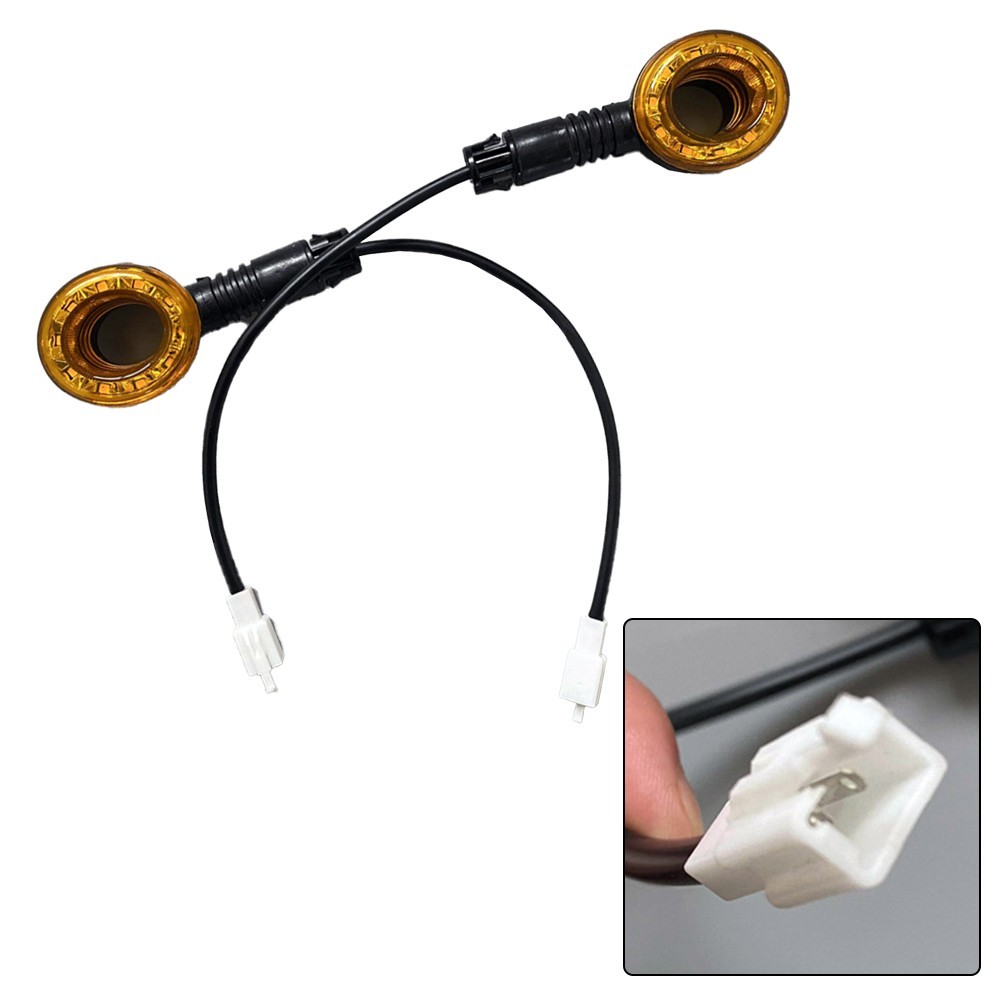 Black and Yellow Electric Bicycle Turn Signal Lights with 48V and 60V Voltage