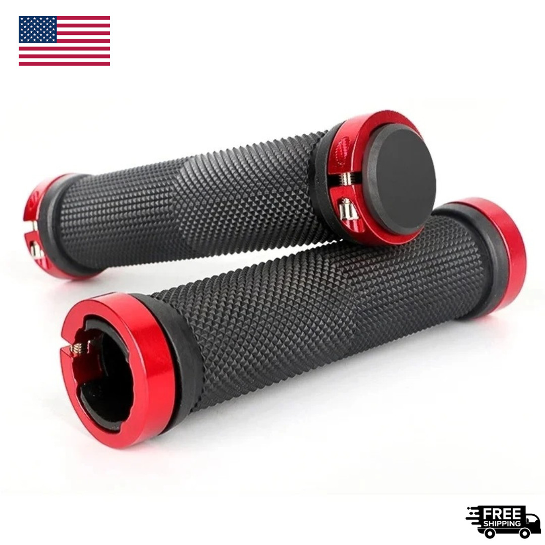 Bicycle Handle Bar Grips Road Mountain Bike Rubber Handlebar Grips MTB Alloy Bil