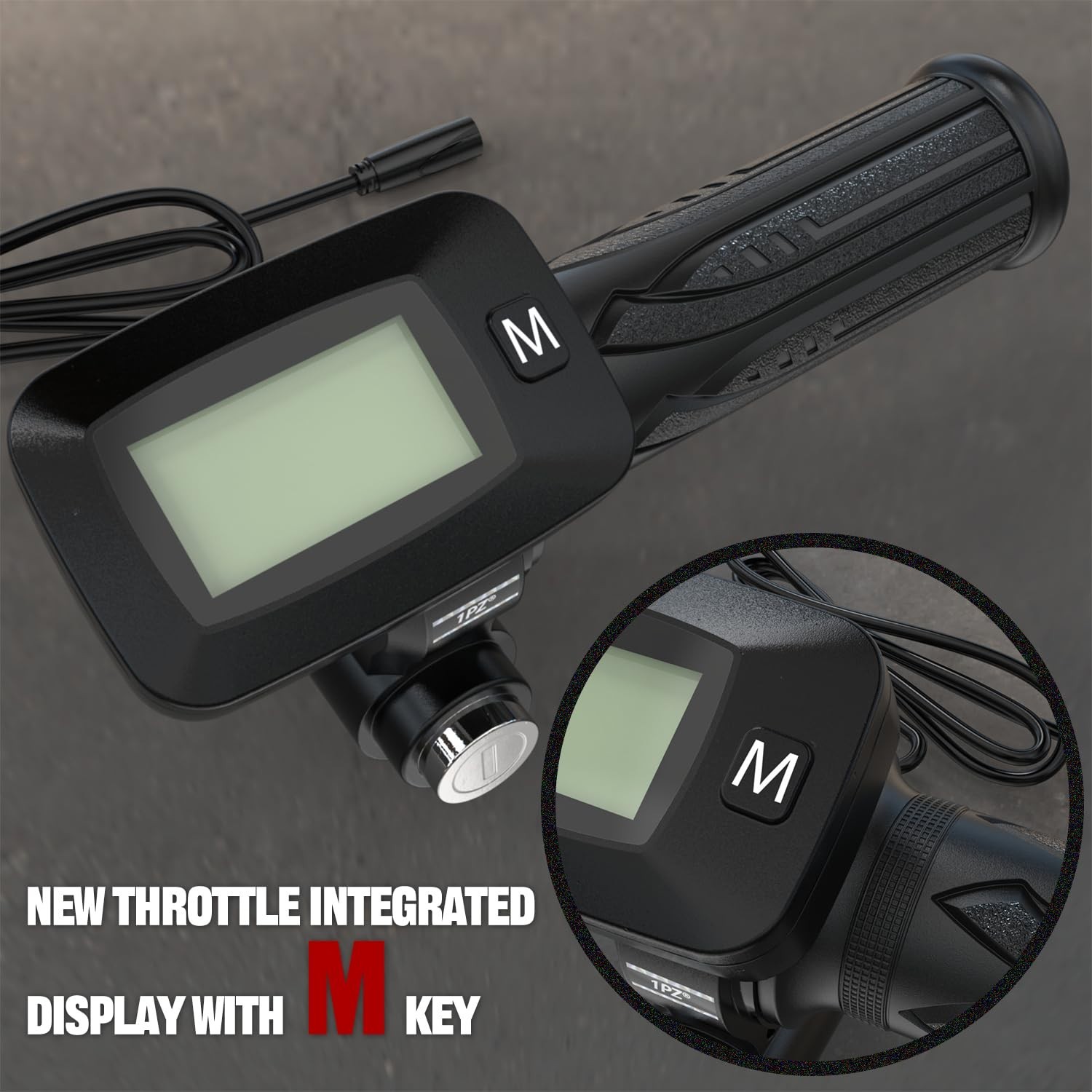 48V Ebike Speedometer Throttle with M Key Replacement for Electric Dirt Bike – I