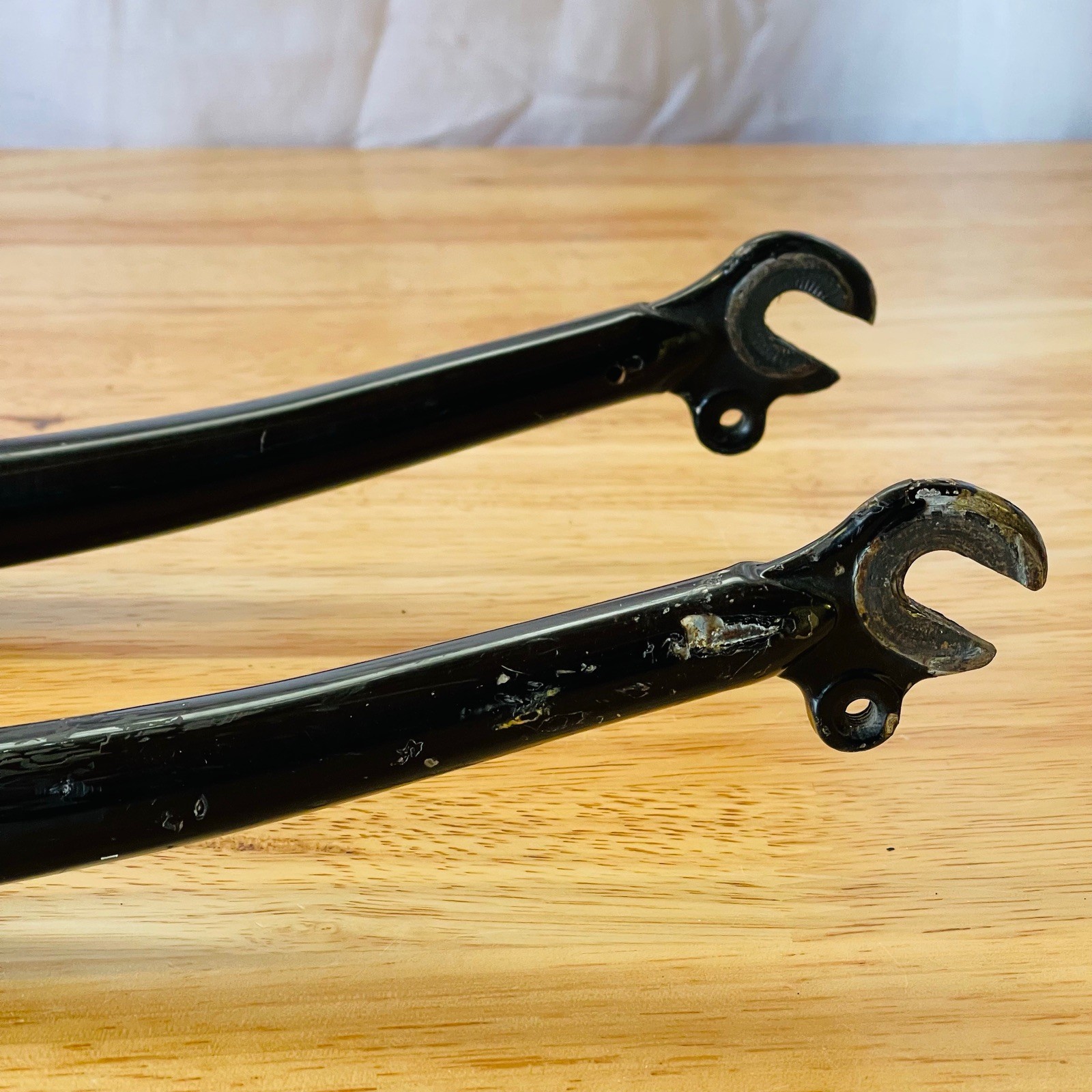 Trek Tange Full CRMO Steel MTB Fork 1-Inch Threaded 26 153 Steerer 385 AtoC 