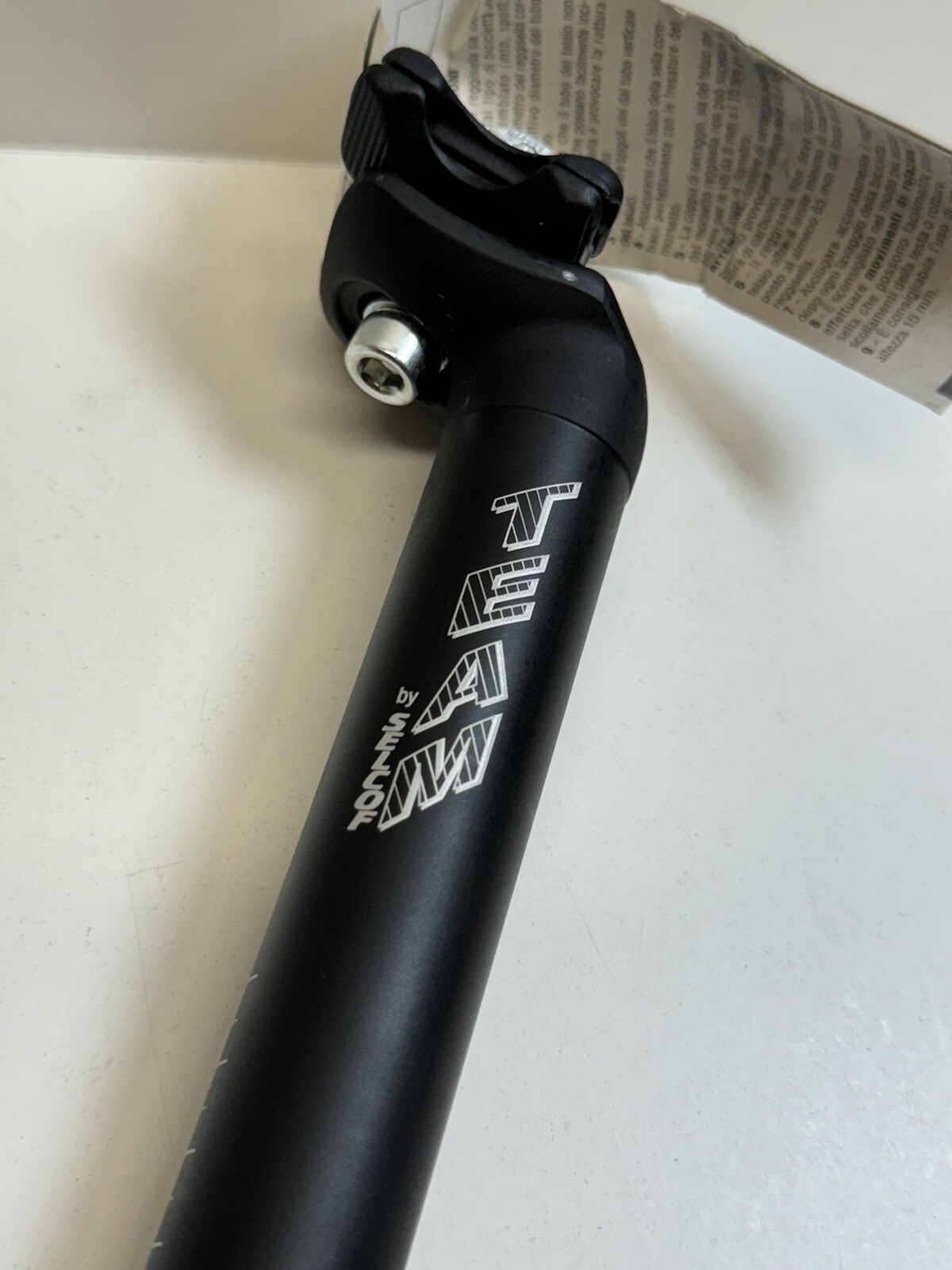 NOS SELCOF TEAM Seatpost 27.2mm Black Aluminum Made In Italy