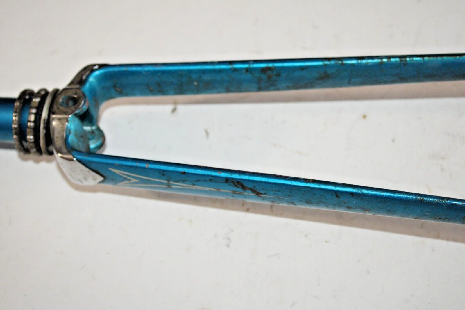 Vintage Schwinn Touring Road Bike Fork 27″ 1″ Threaded 165mm Blue Steel USA Ship
