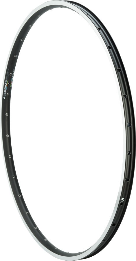 Pack of 2 Alex Adventure 2 Rim TRS 700c 36h Black Silver Tubeless