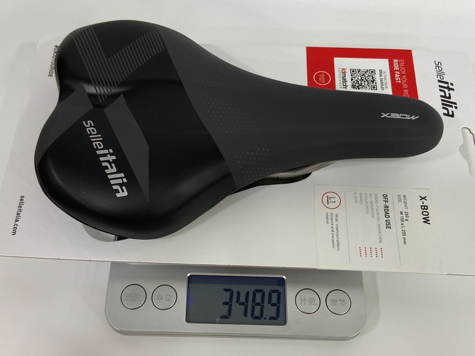 Selle Italia X-Bow L1 155x255mm TI316 Tube 7mm Rail Road Saddle (Black)