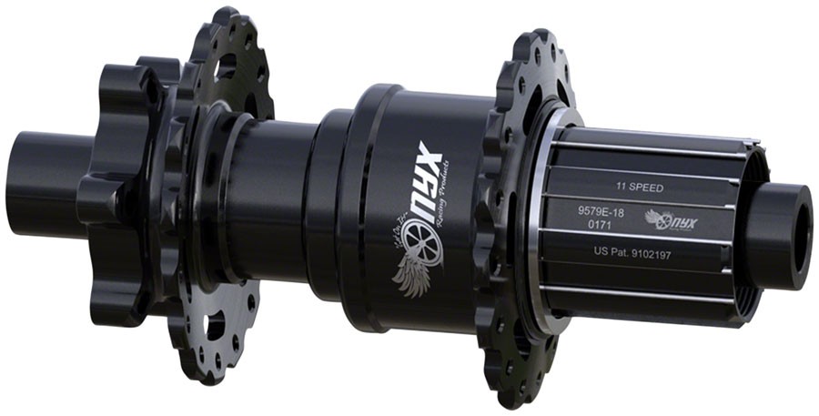 Onyx Vesper Rear Hub – 12 x 148mm, 6-Bolt, Black, 32H, HG 11