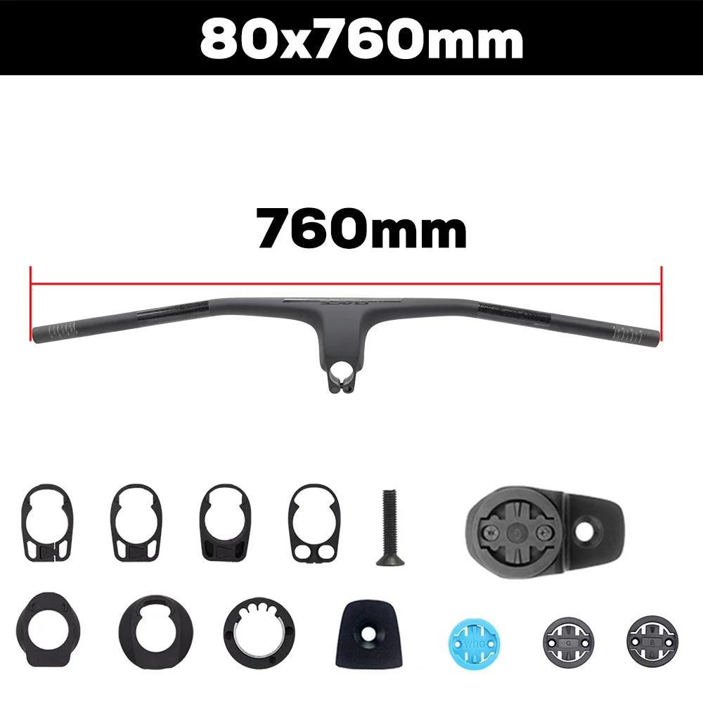 Full Carbon MTB XC Bicycle Lightweight Integrated Cockpit Handlebar with Spacers
