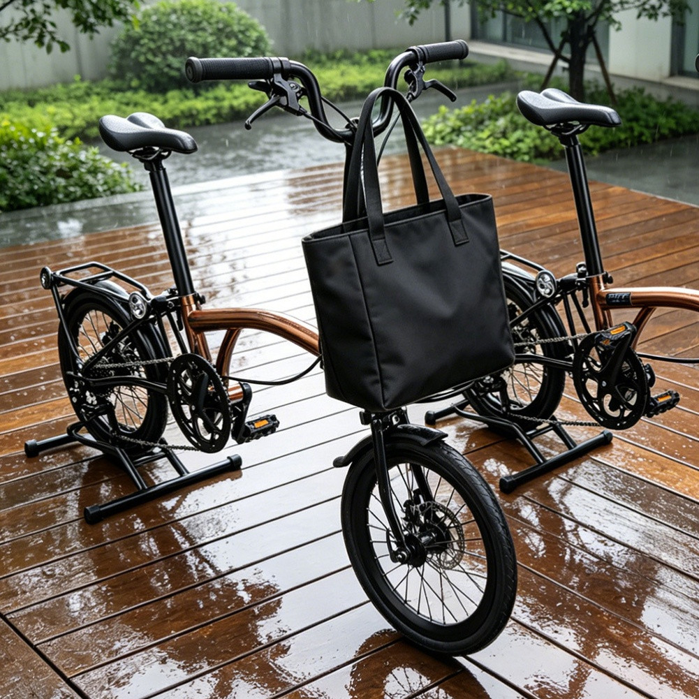 Front Mount Aluminum Rack for Folding Bikes Quick Release No Tools Needed