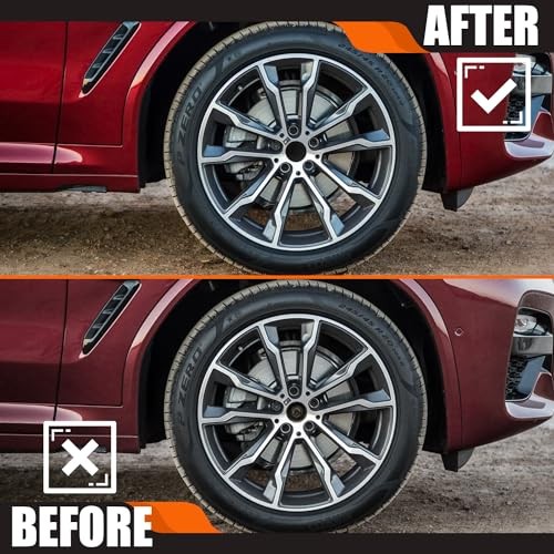 TMS 2.7Inch 68MM Wheel Center Caps for Outer 68.5MM , Inner 65.0MM Matte Black