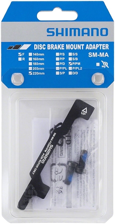 Shimano SM-MA-F220P/PM Disc Brake Adaptor – 180mm Post Mount Fork/Frame to