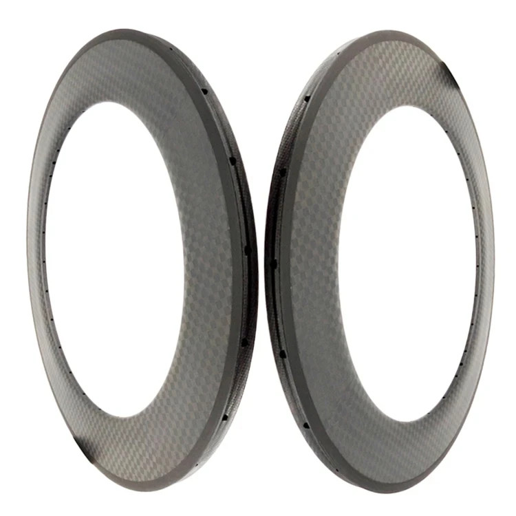 700C 88mm Depth Carbon Rim Road Bicycle Clincher Matte/glossy V Brake Ring
