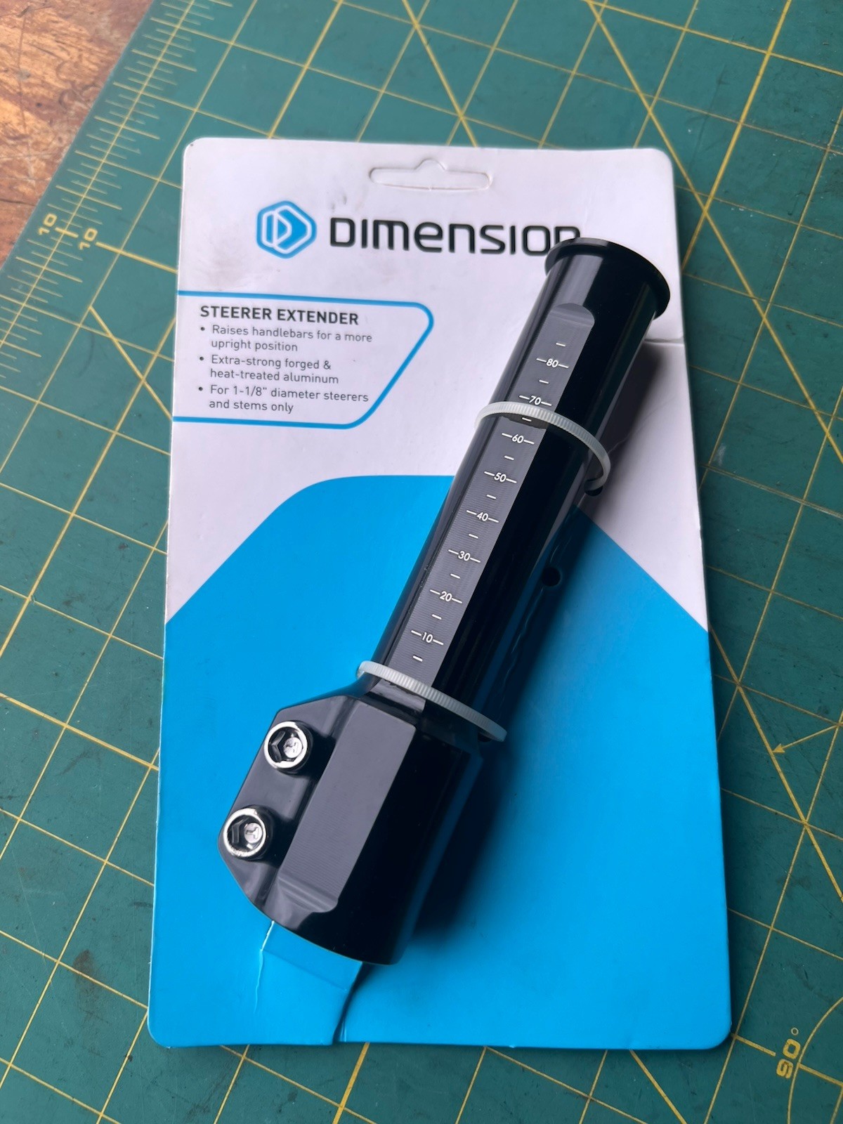 Dimension 1 1/8″ Threadless Steerer Extension 2 +115mm Stem Riser Extender