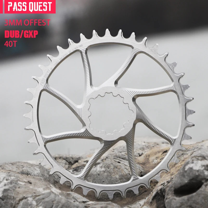 3mm Offset Chainring 40T-54T Narrow Wide Chainring for ROAD/Gravel Bike 9-12S