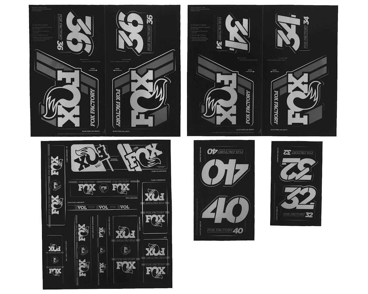 Fox Suspension Heritage Decal Kit for Forks & Shocks (Silver) [803-01-340]
