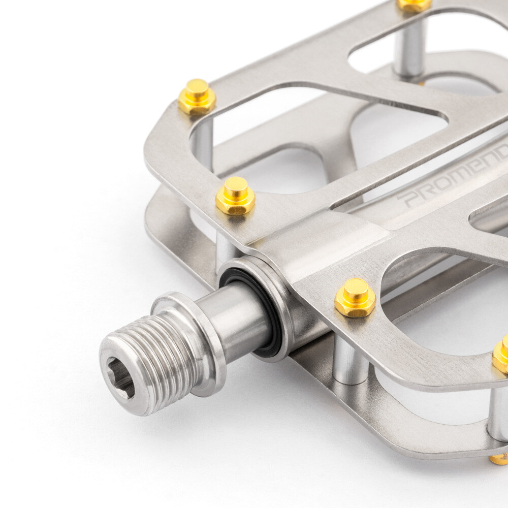 Promend 3 Bearings Ultralight MTB Road Bike Pedals Full Titanium Bicycle Pedals