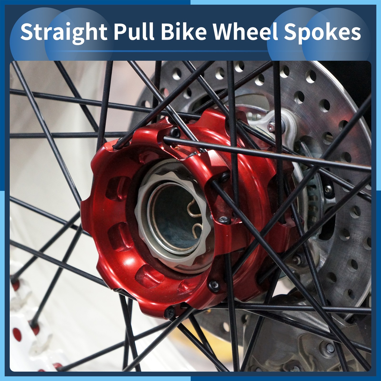 20Set 14G Straight Pull Bicycle Spokes 280mm Straight Pull Bike Wheel Spokes