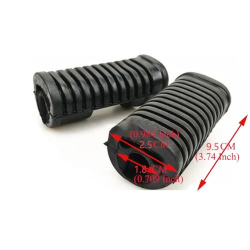 4 Pack Motorcycle Foot Pegs Rubber Pad Replacement Motorcycle Front Footpegs