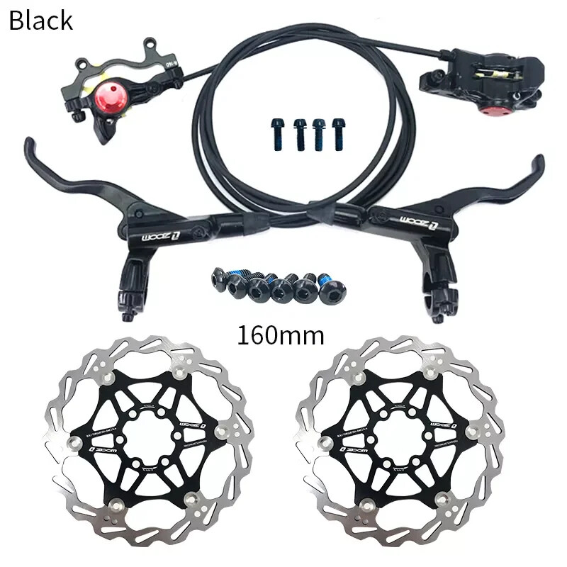 MT200 Mountain Bike Hydraulic Oil Brake Disc Brake Set Front Rear 800mm/1400mm