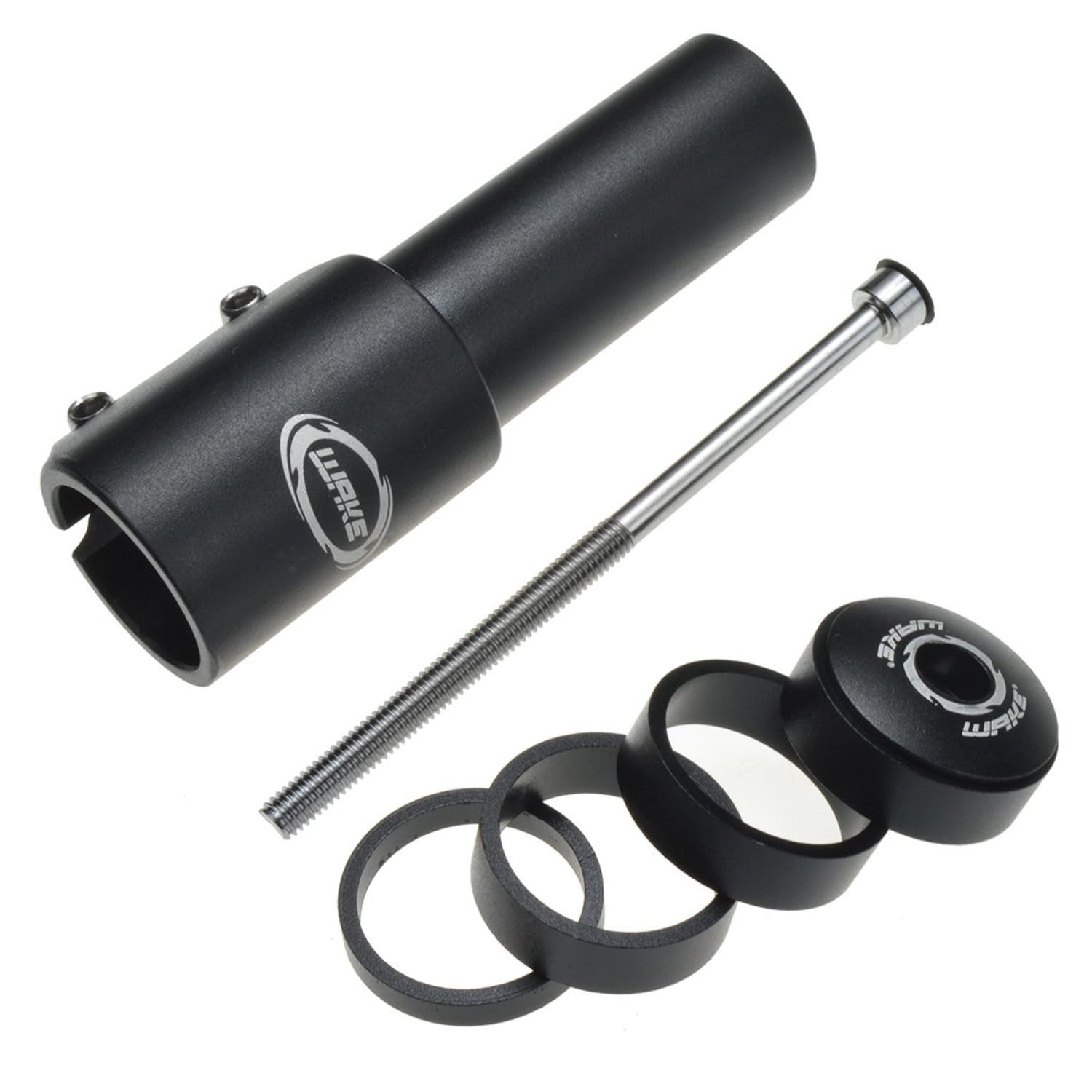 Wake Bike Stem Riser Extender MTB Handlebar Stem Adapter Aluminum Alloy 115mm
