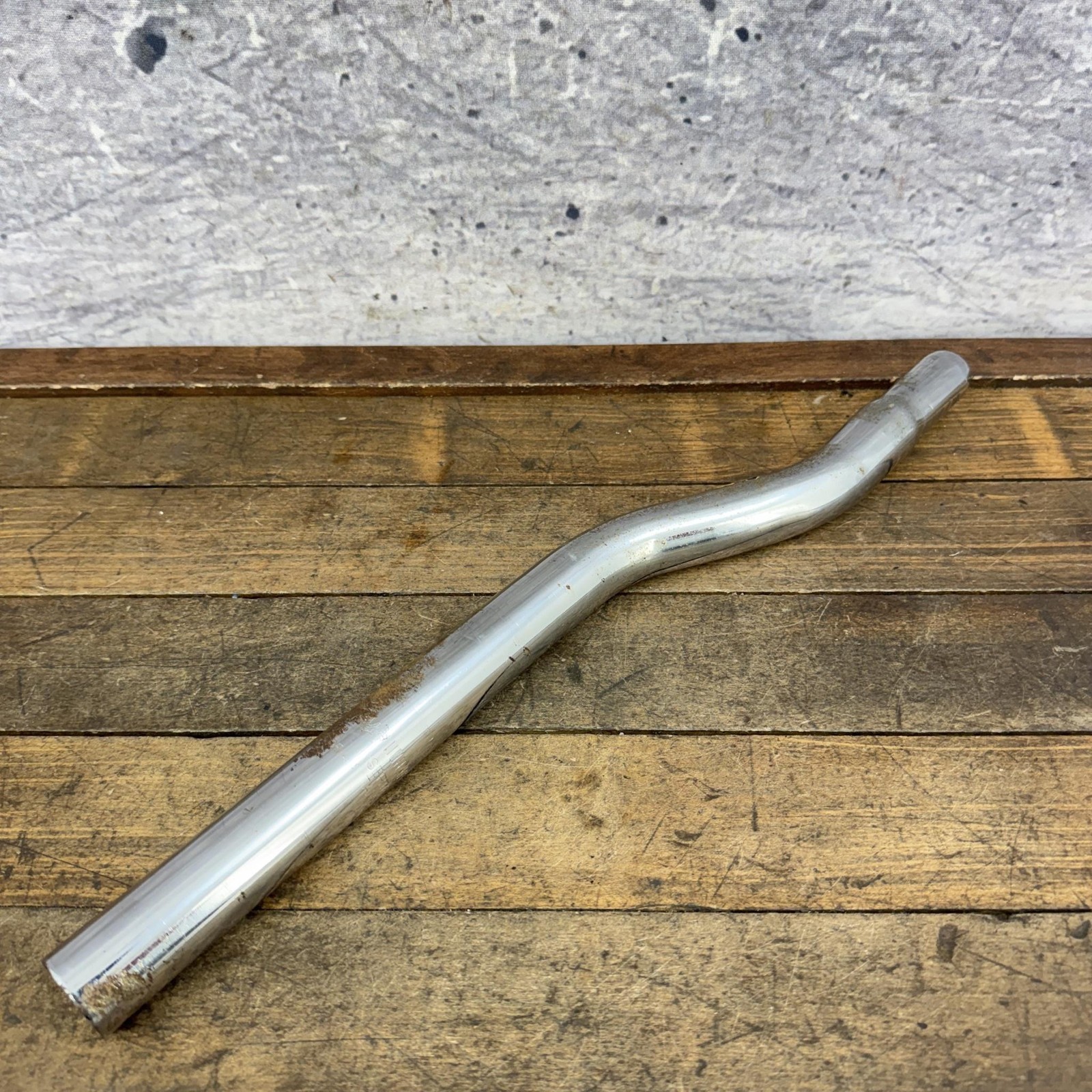 Vintage Diamond Back BMX Seatpost 25.4mm Drain Pipe Chrome 15in Old School BMX