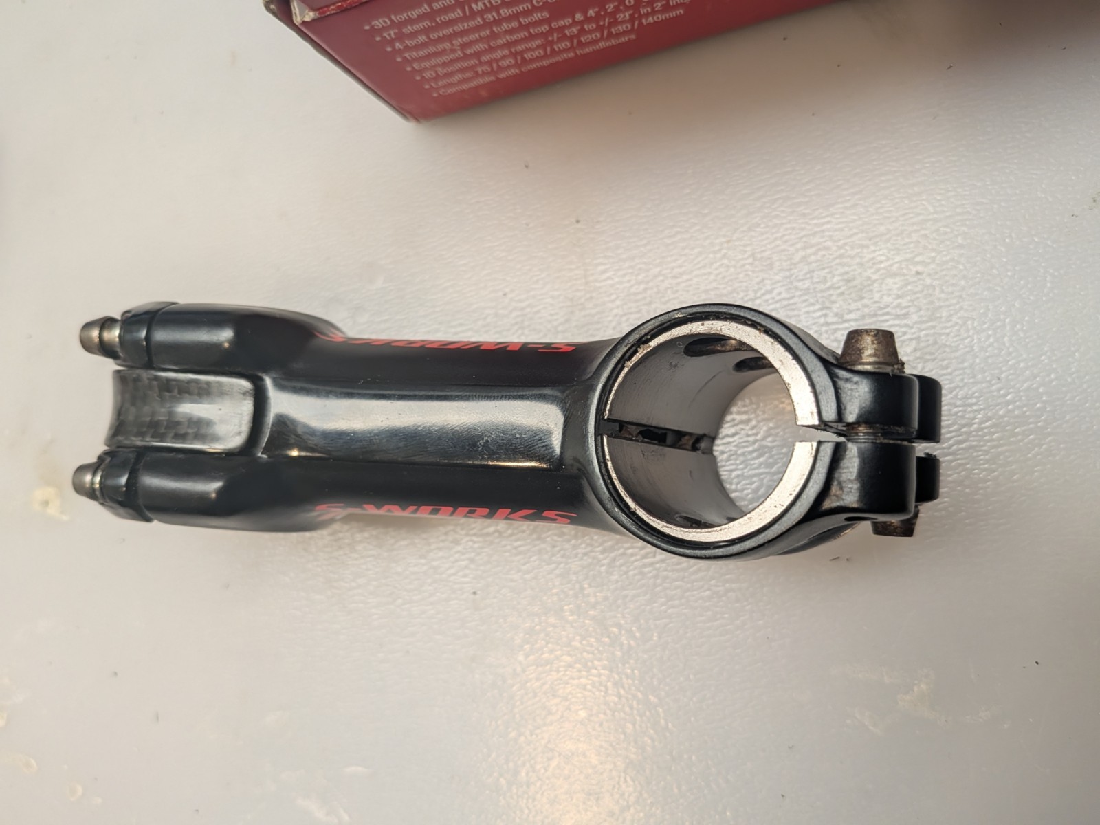 Specialized Comp Multi Stem 100mm 31.8mm +/- 17° w/ 4° 2° 0° Shims, Top Cap