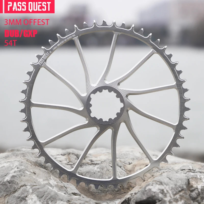 3mm Offset Chainring 40T-54T Narrow Wide Chainring for ROAD/Gravel Bike 9-12S
