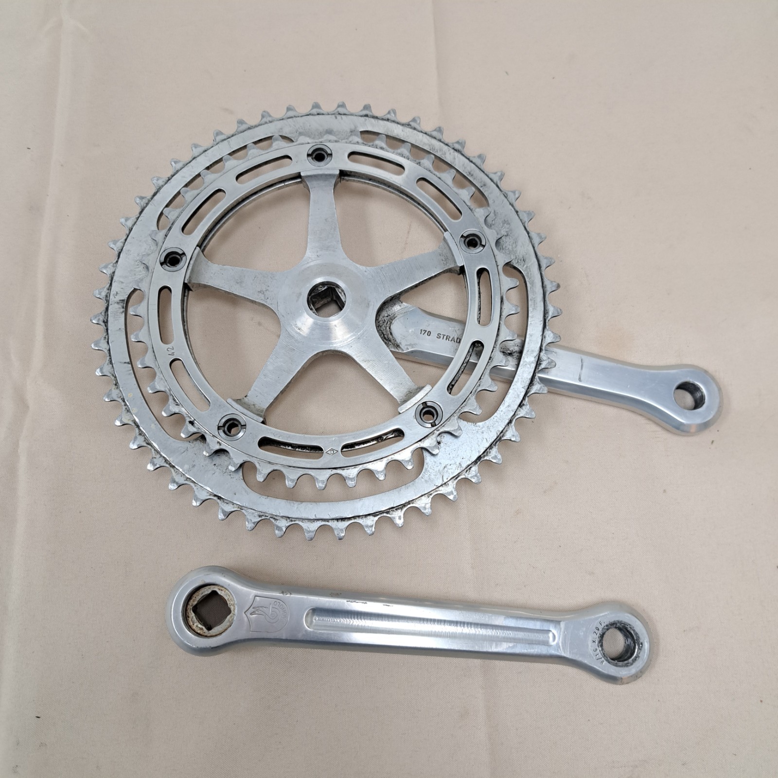 CAMPAGNOLO NUOVO RECORD STRADA ROAD BICYCLE 170 MM 52/42 T CRANK SET