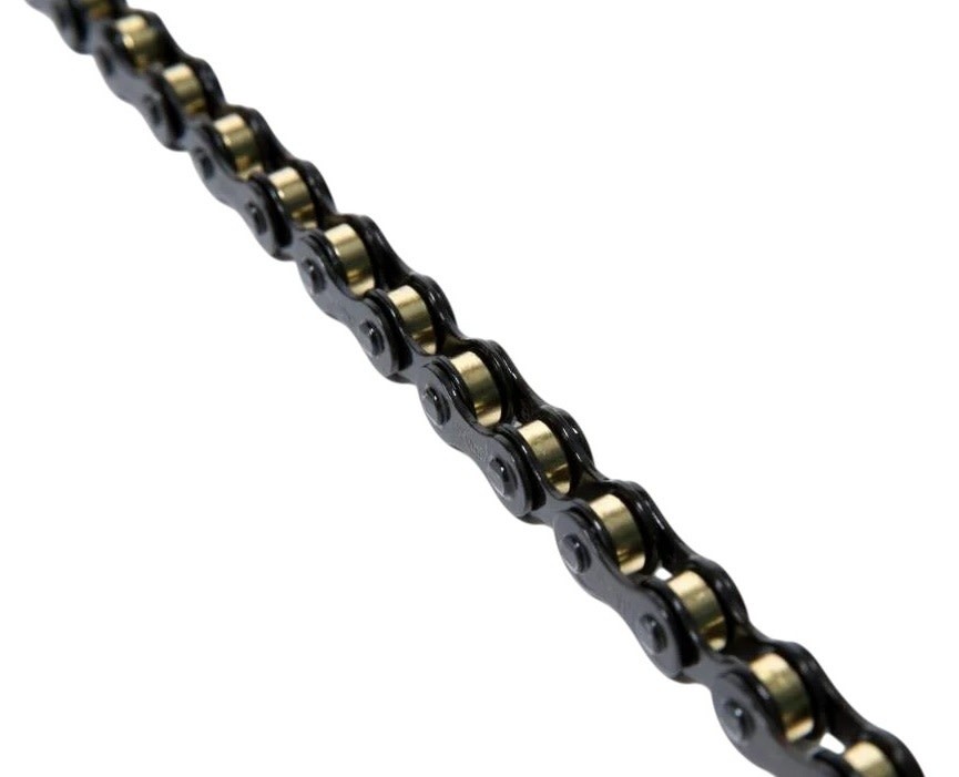 Izumi x MASH BMX single speed bicycle chain 1/2″ X 1/8″ 116L JET BLACK w/ GOLD