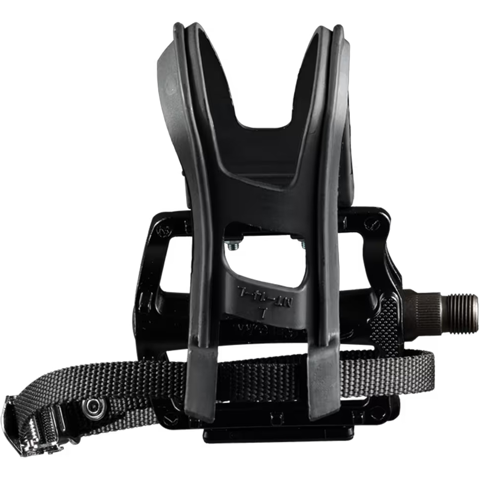 Wellgo B197T Bicycle Pedal Set with Clip & Strap, Medium, Resin, 9/16″, Durable