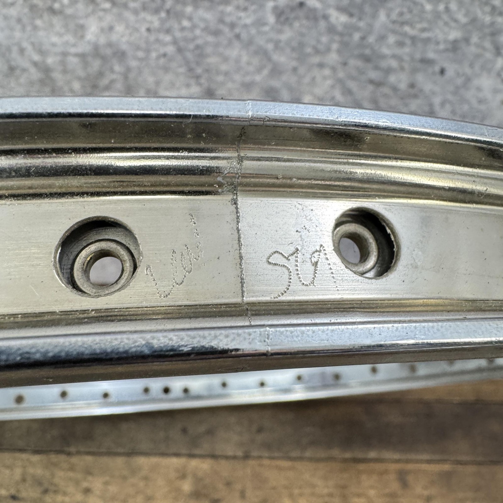 Vintage Sun Rims BFR Big Fat Rim 48H 20in BMX Silver Double Wall USA Bike 48
