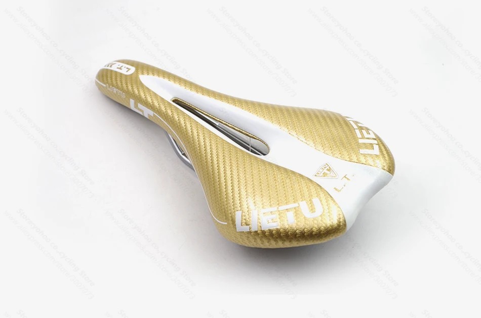 MTB Road Bike Carbon Leather Saddle Cycling Seat Front Cushion Bike Saddle