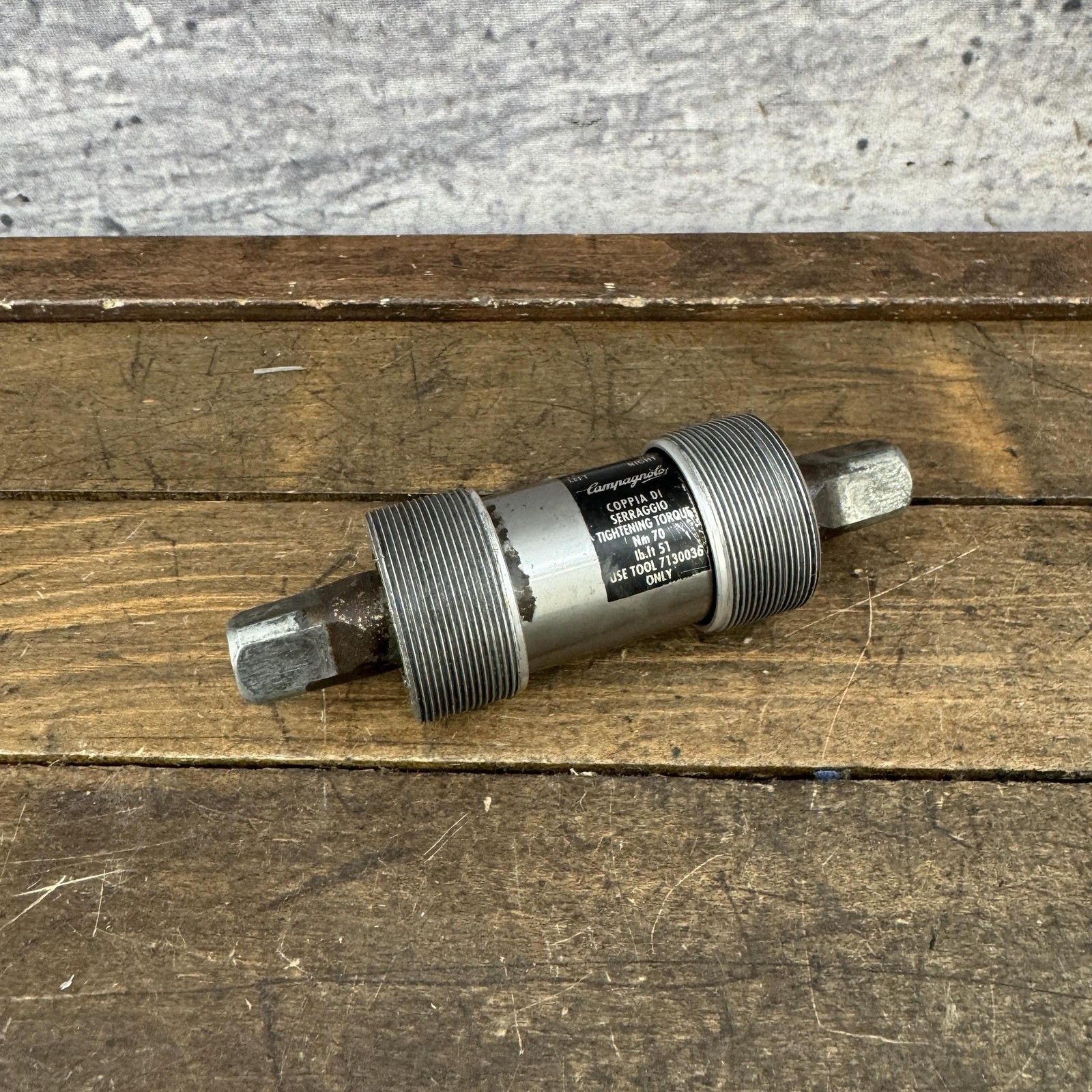 Vintage Campagnolo Athena Bottom Bracket 68mm 116 mm ISO BSA 1.37×24 English