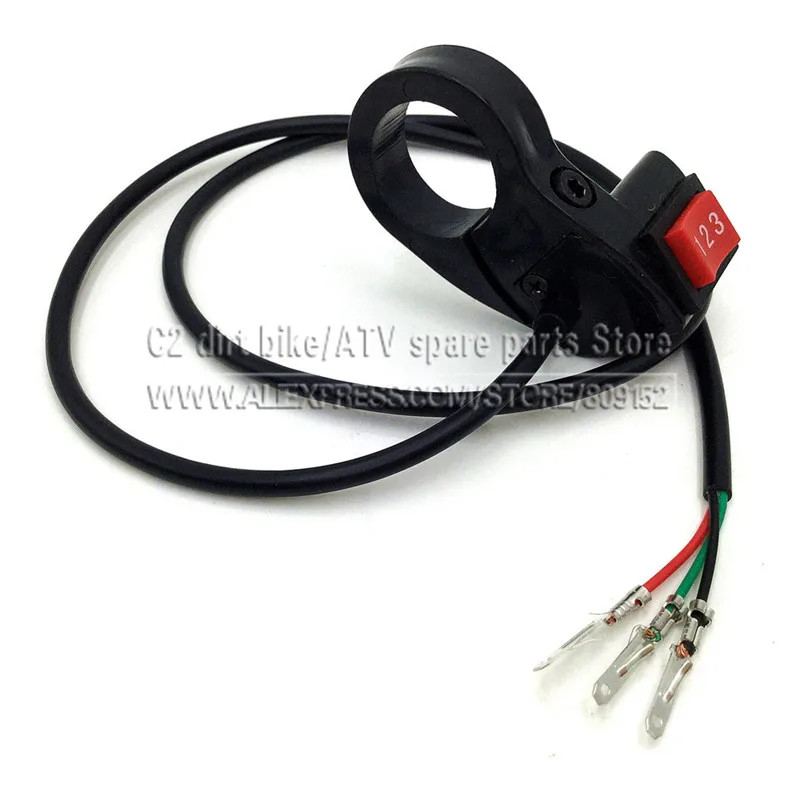 22Mm Electric 3 Speed Module Switch for Shift E-Bike Scooter Bike Motorcycle Kit